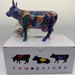 Cow Parade “Crayon” 2001 New In Box- Retired- Beautiful- Read